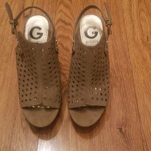 G by Guess shawty platform heel sandal